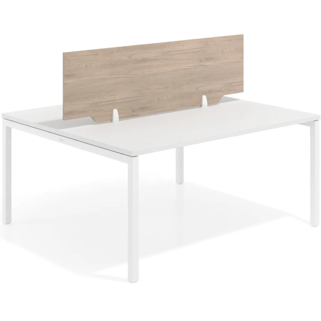Separador mesa coworking Hover en melamina