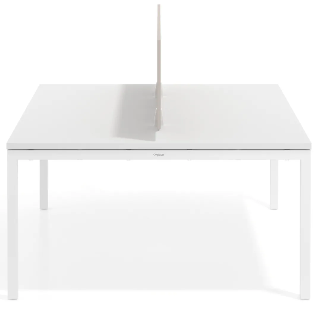 Separador mesa coworking Hover en melamina