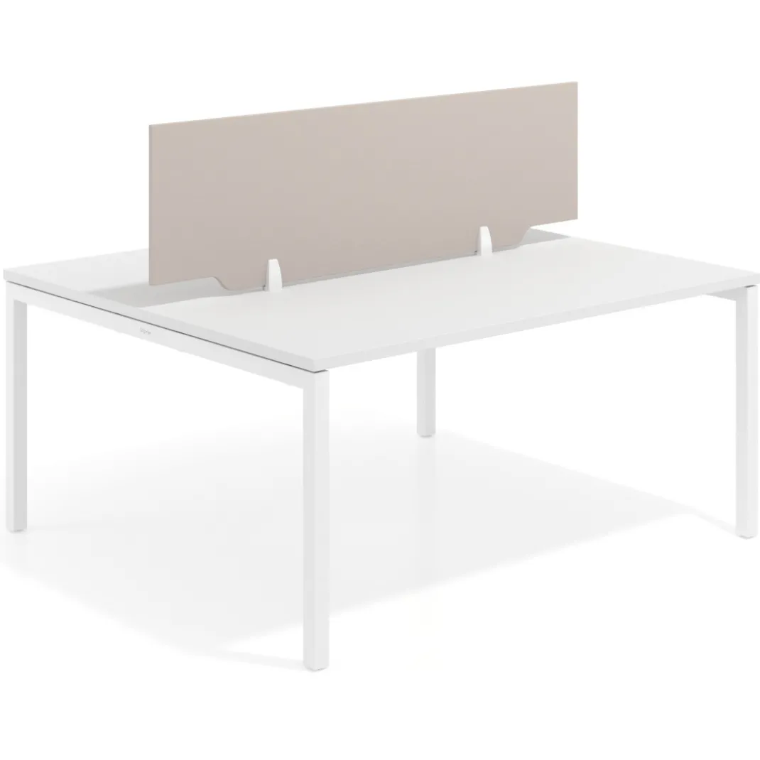 Separador mesa coworking Hover en melamina