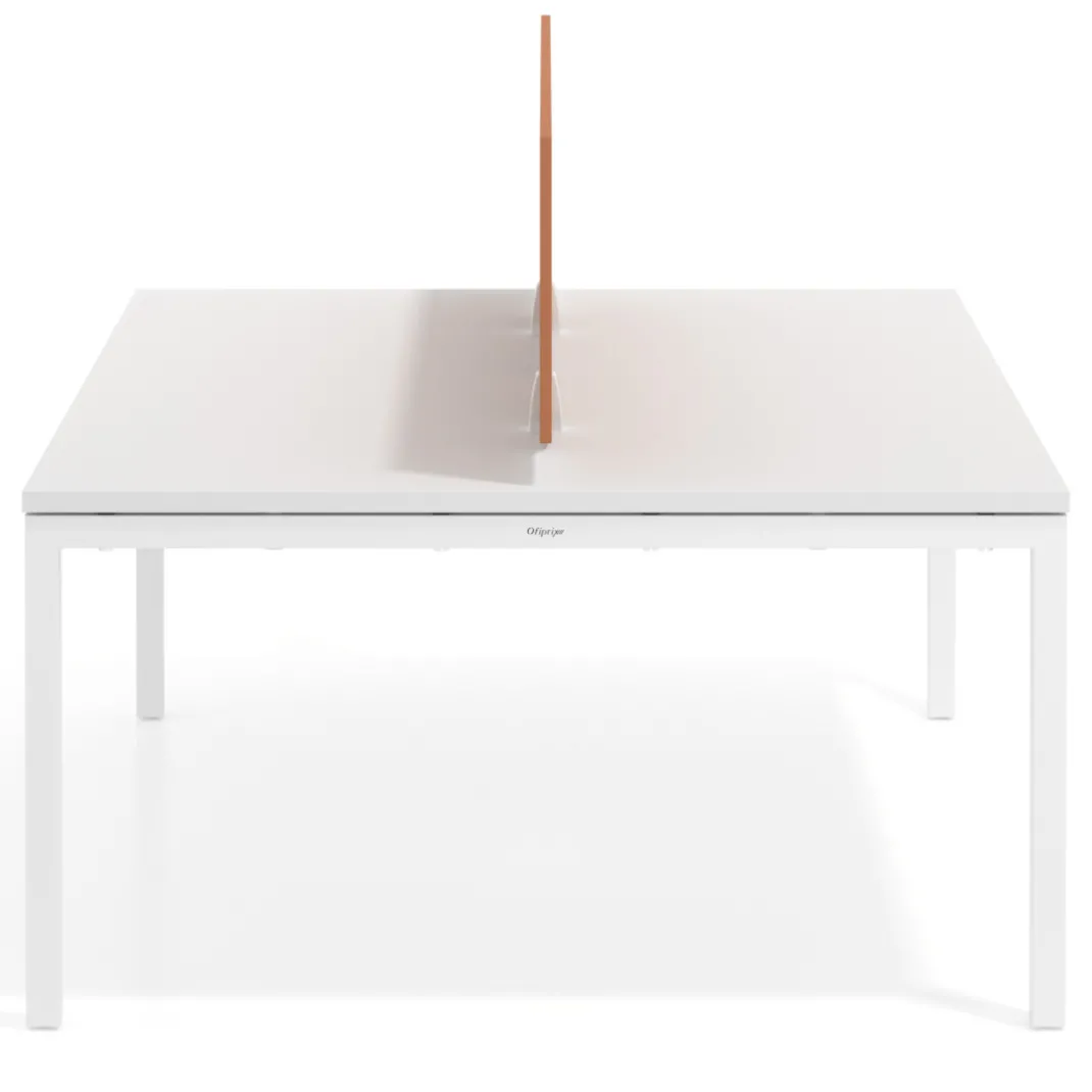 Separador mesa coworking Hover en melamina