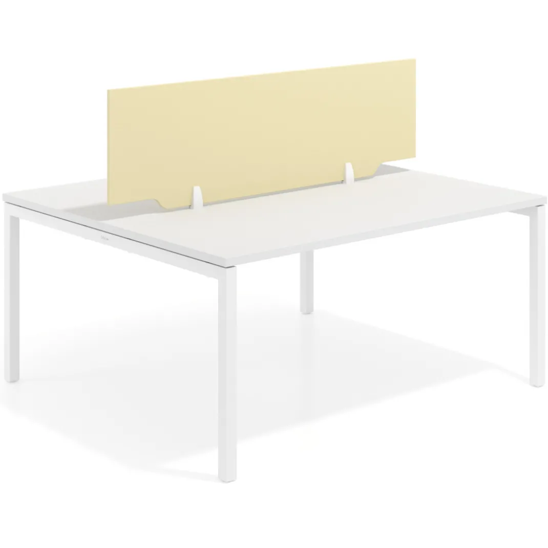 Separador mesa coworking Hover en melamina