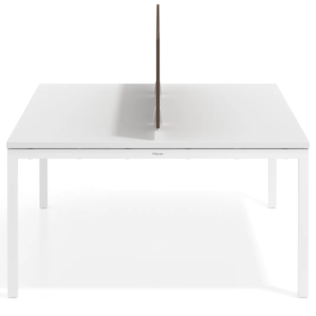 Separador mesa coworking Hover en melamina
