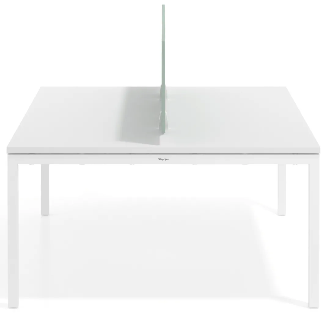 Separador mesa coworking Hover en melamina