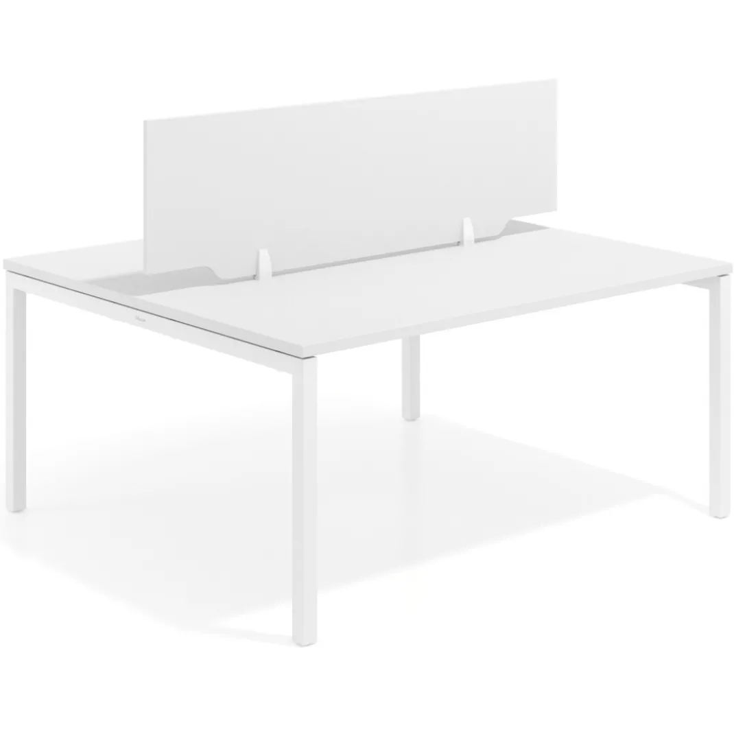 Separador mesa coworking Hover en melamina