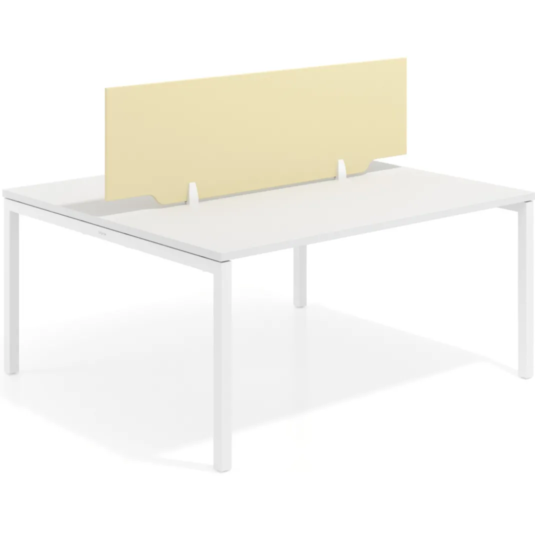 Separador mesa coworking Hover en melamina