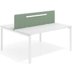 Separador mesa multipuesto Hover tapizado con guia de aluminio