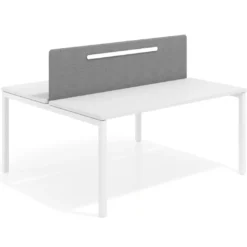 Separador mesa multipuesto Hover tapizado con guia de aluminio