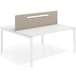 Separador mesa multipuesto Hover tapizado con guia de aluminio