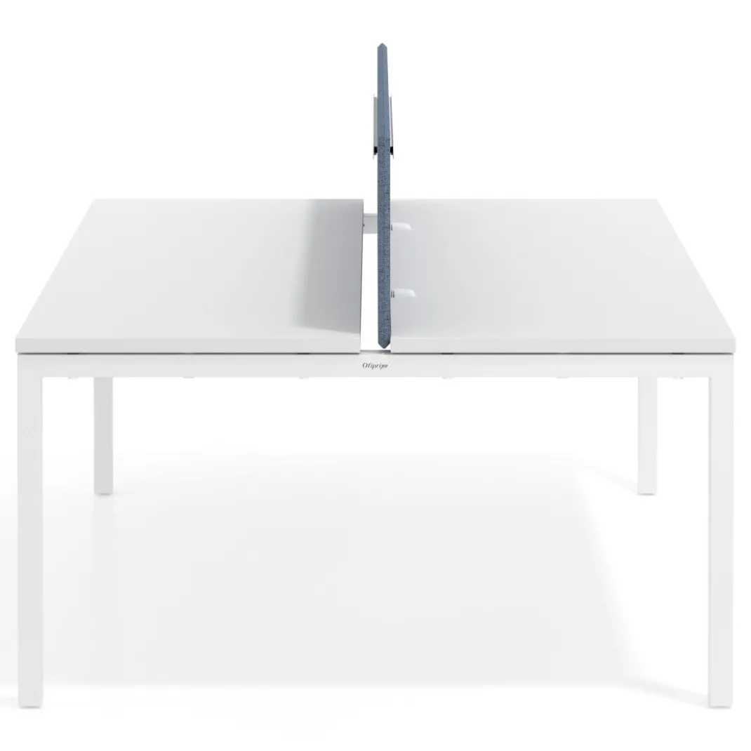 Separador mesa multipuesto Hover tapizado con guia de aluminio