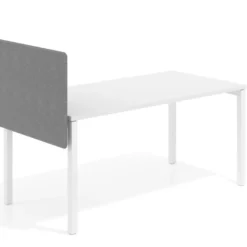 Separador para mesa individual lateral móvil tapizado PET