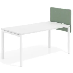 Separador para mesa individual lateral móvil tapizado PET
