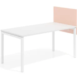 Separador para mesa individual lateral fijo en melamina
