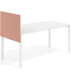 Separador para mesa individual lateral fijo en melamina
