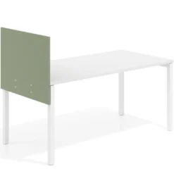 Separador para mesa individual lateral fijo en melamina