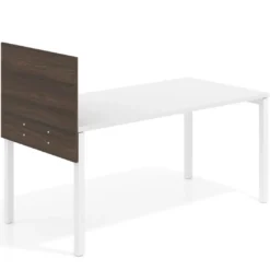 Separador para mesa individual lateral fijo en melamina