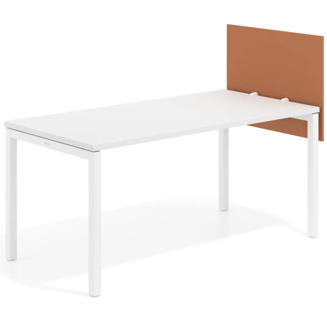 Separador para mesa individual lateral móvil en melamina