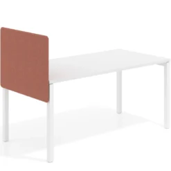 Separador para mesa individual lateral fijo tapizado PET