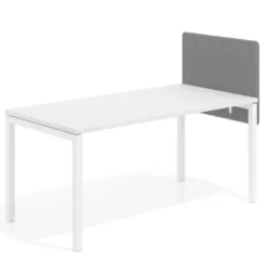 Separador para mesa individual lateral fijo tapizado PET