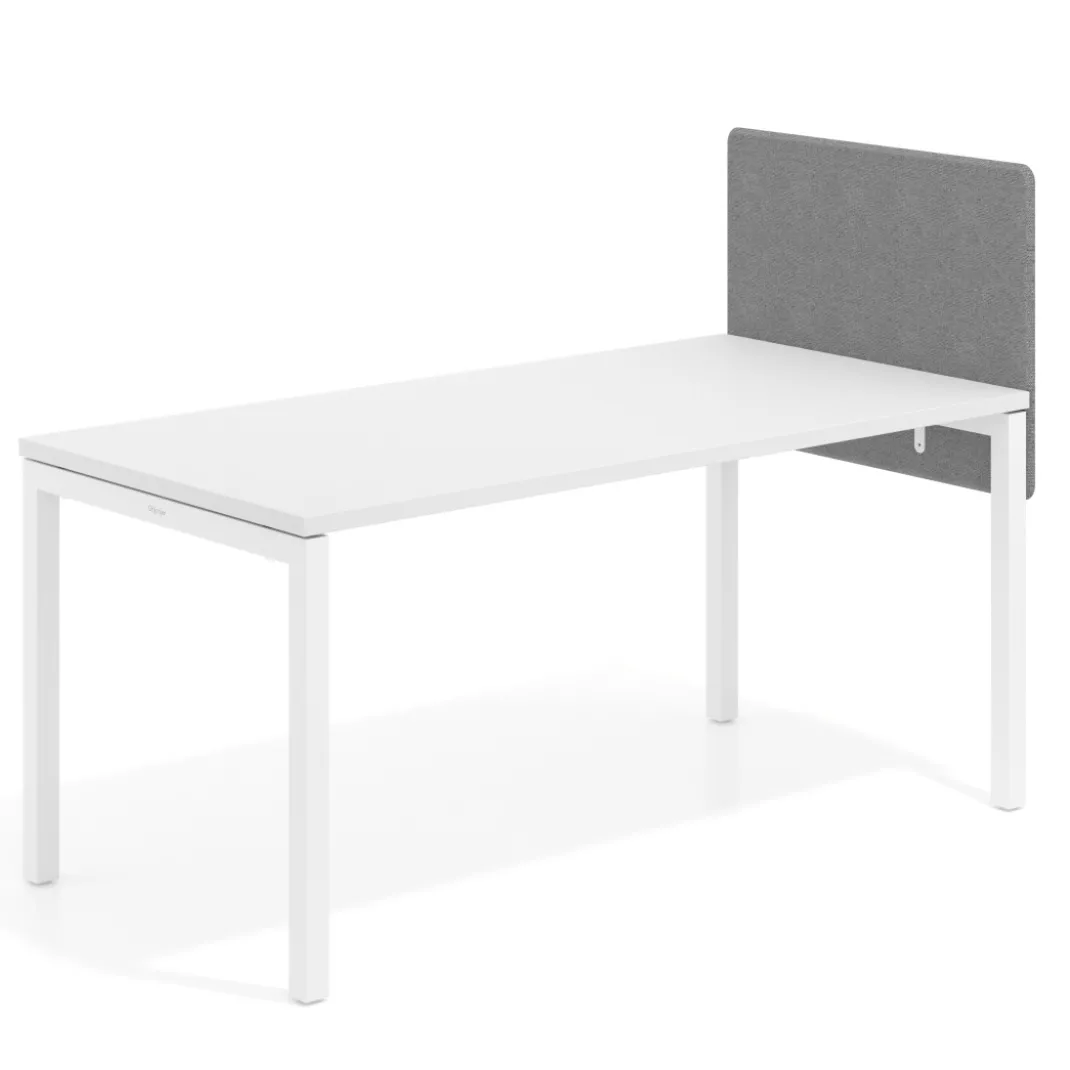 Separador para mesa individual lateral fijo tapizado PET