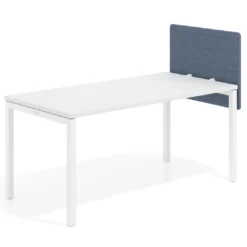 Separador para mesa individual lateral móvil tapizado PET