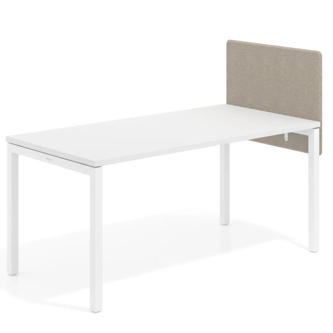 Separador para mesa individual lateral fijo tapizado PET
