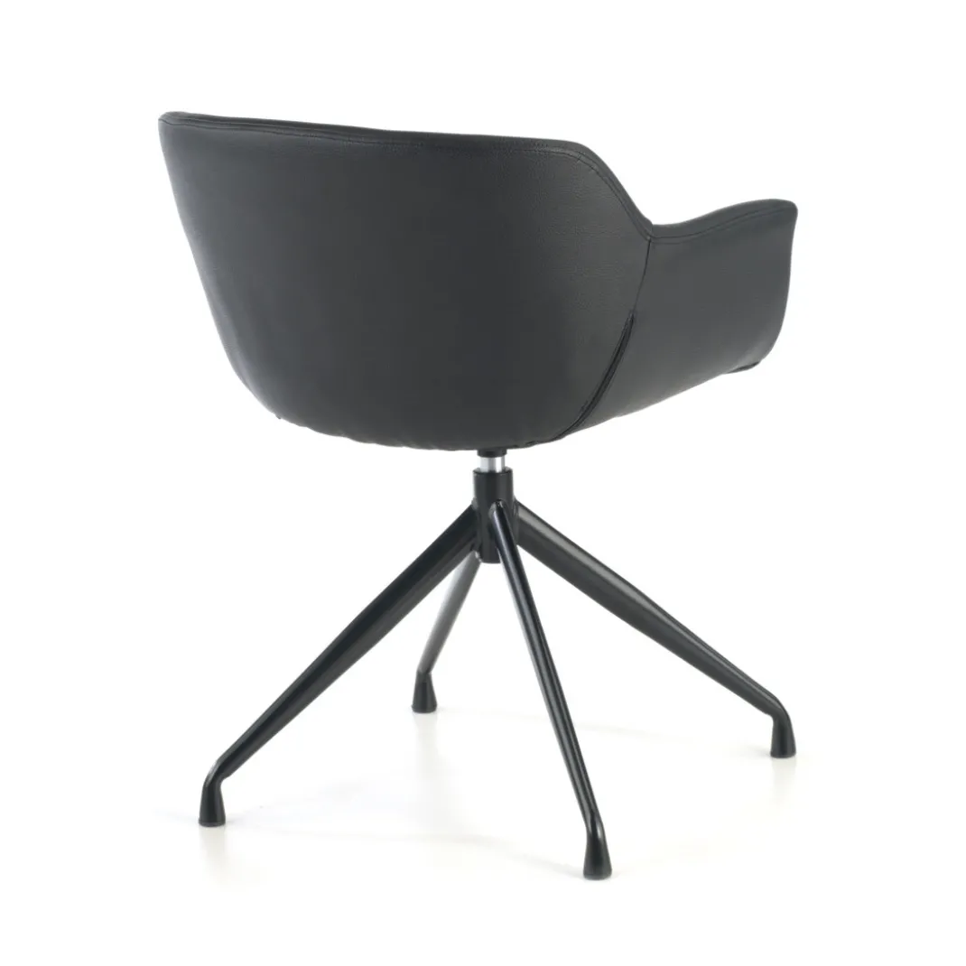 Silla confidente Anne, Giratoria Asiento Ecopiel
