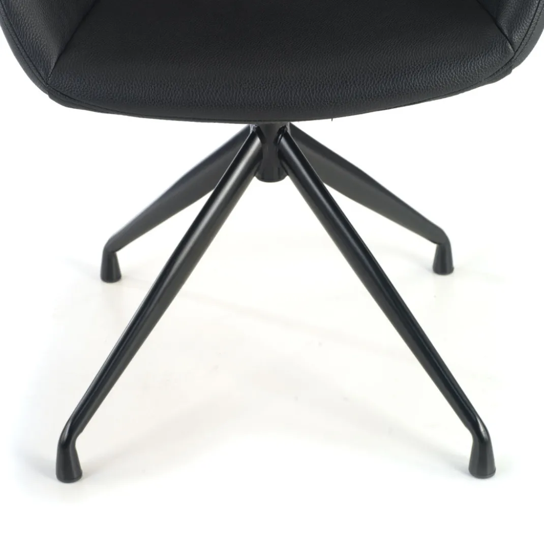 Silla confidente Anne, Giratoria Asiento Ecopiel