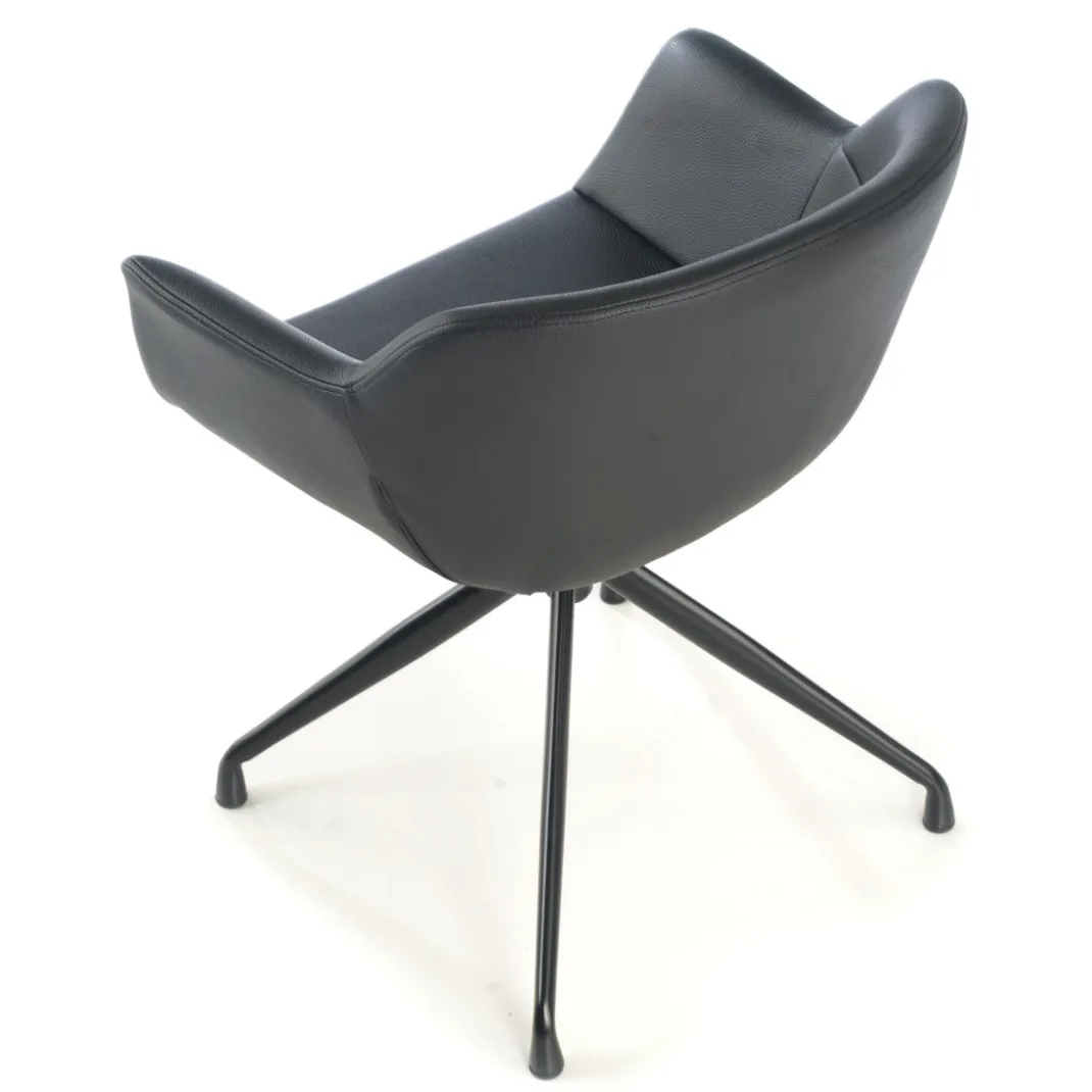 Silla confidente Anne, Giratoria Asiento Ecopiel