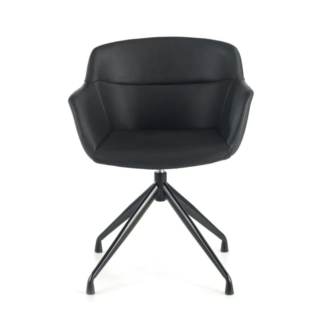 Silla confidente Anne, Giratoria Asiento Ecopiel