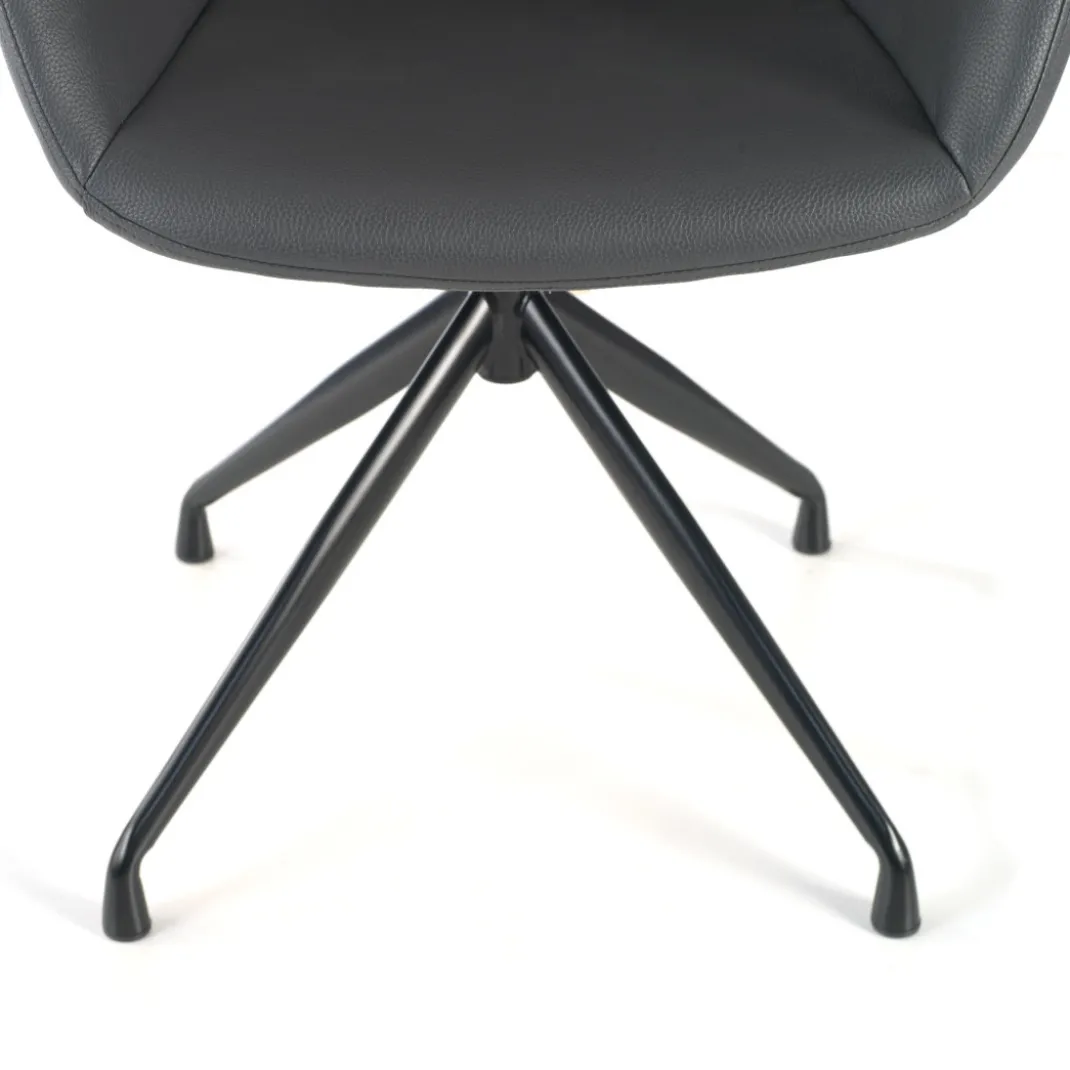 Silla confidente Anne, Giratoria Asiento Ecopiel