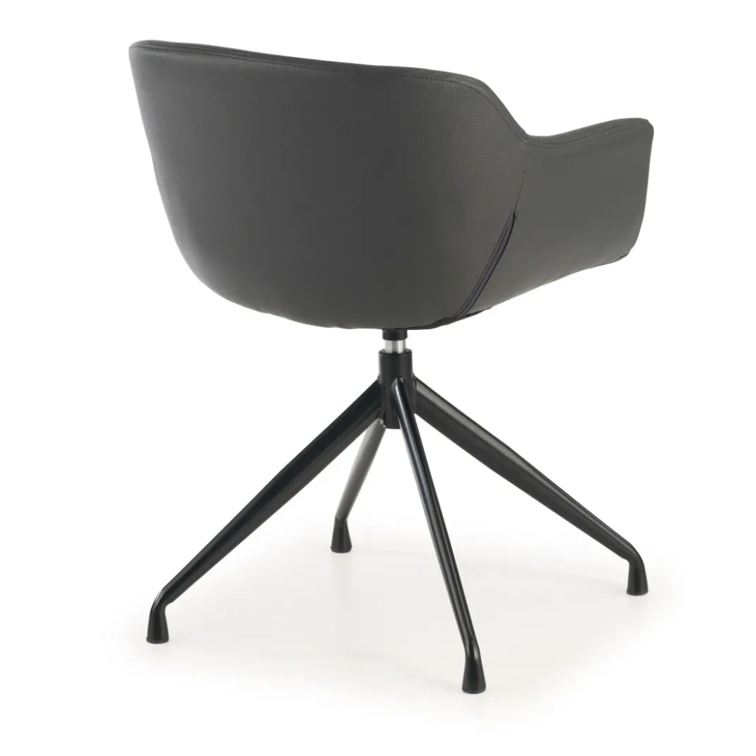 Silla confidente Anne, Giratoria Asiento Ecopiel