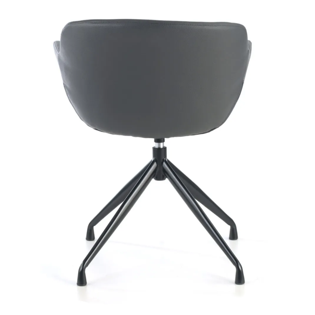 Silla confidente Anne, Giratoria Asiento Ecopiel