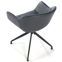 Silla confidente Anne, Giratoria Asiento Ecopiel