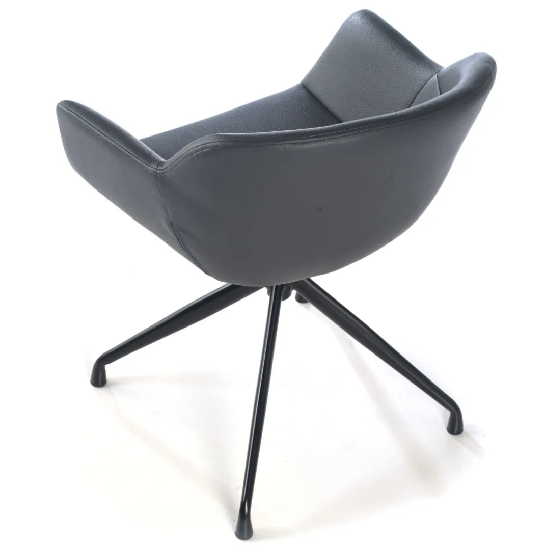 Silla confidente Anne, Giratoria Asiento Ecopiel