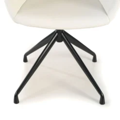 Silla confidente Anne, Giratoria Asiento Ecopiel