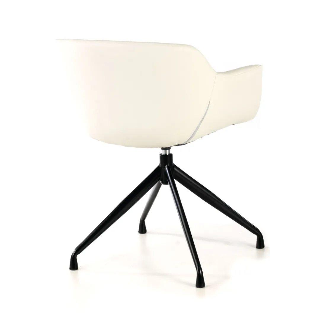 Silla confidente Anne, Giratoria Asiento Ecopiel
