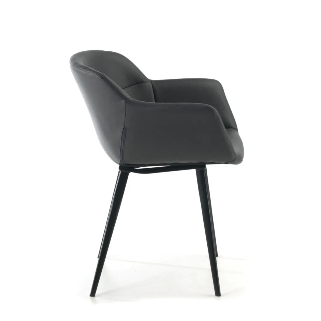 Silla confidente Anne, 4 patas Ecopiel