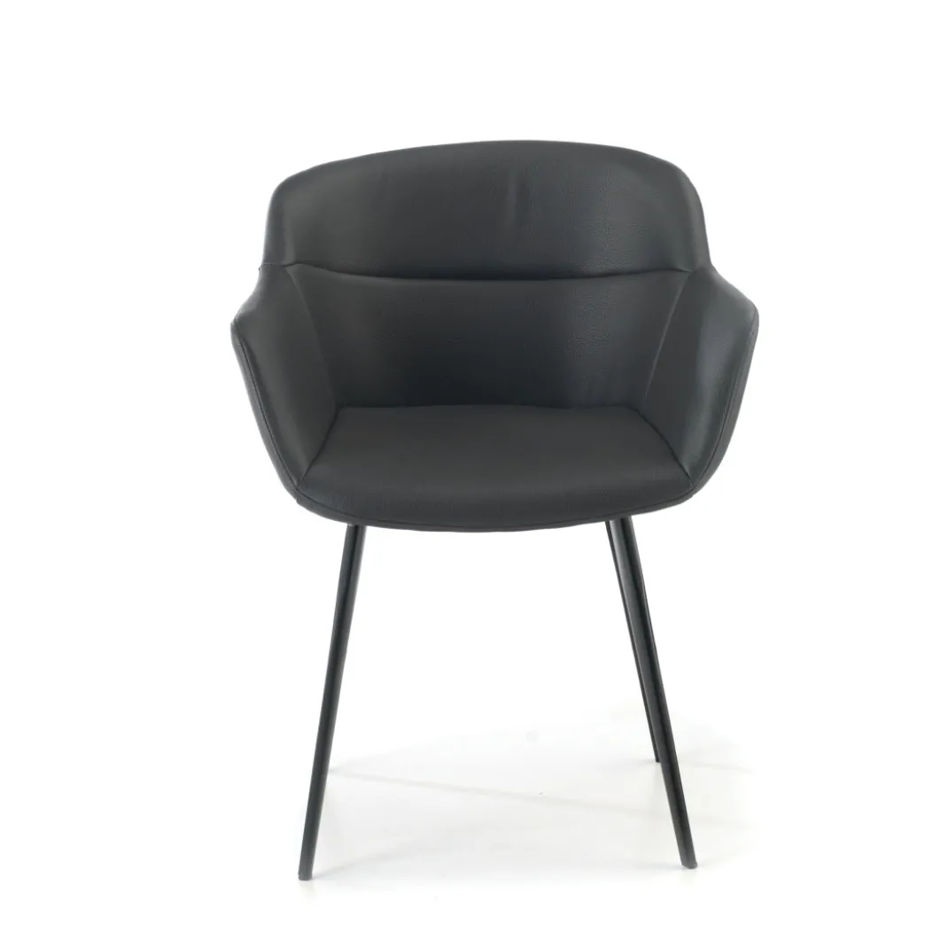Silla confidente Anne, 4 patas Ecopiel
