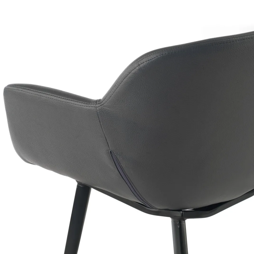 Silla confidente Anne, 4 patas Ecopiel