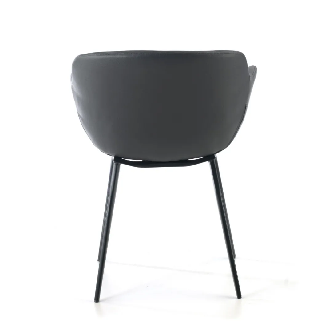 Silla confidente Anne, 4 patas Ecopiel