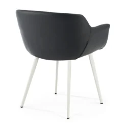 Silla confidente Anne, 4 patas Ecopiel