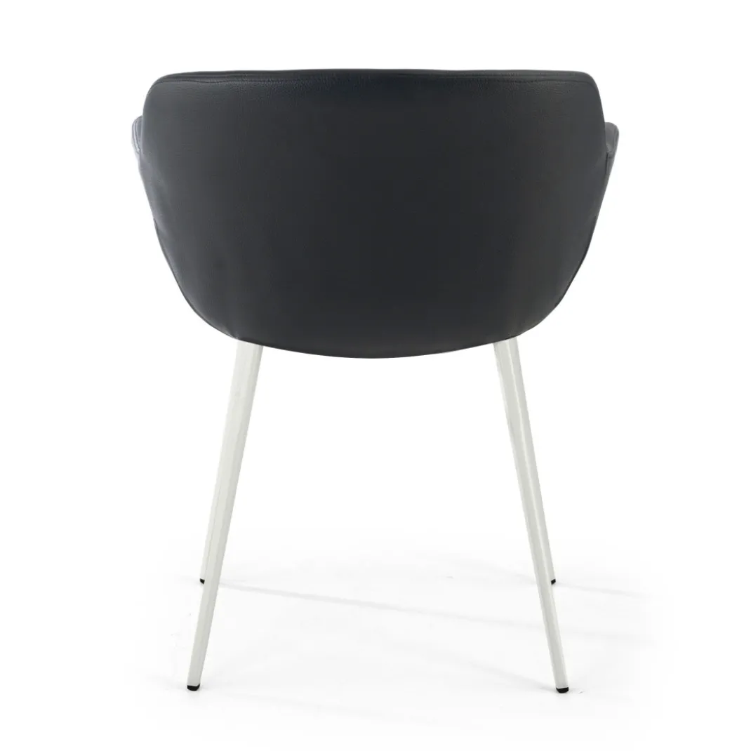 Silla confidente Anne, 4 patas Ecopiel