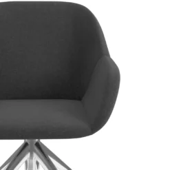Silla confidente con ruedas moon base de aluminio