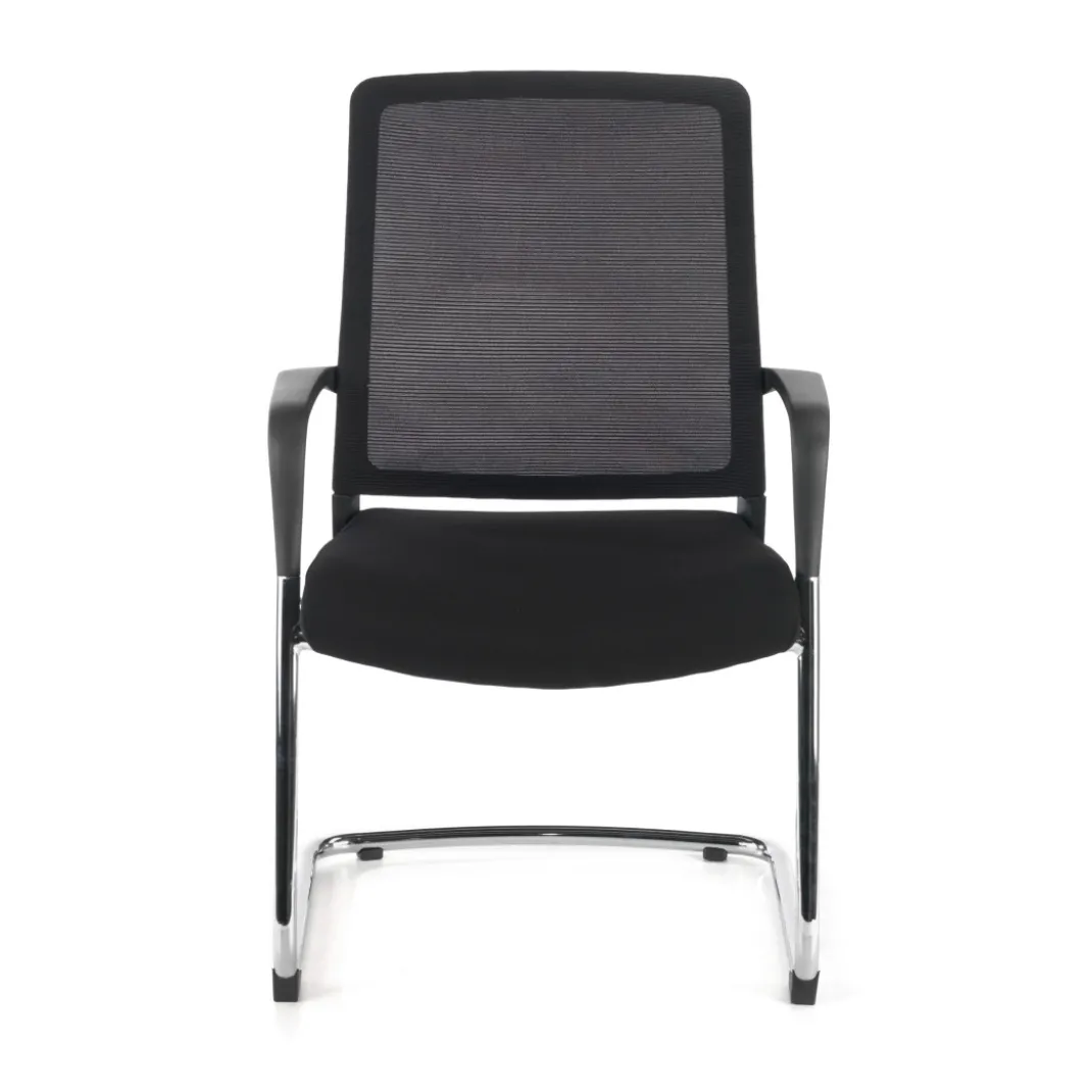 Silla confidente Dante patín, respaldo ergonómico red