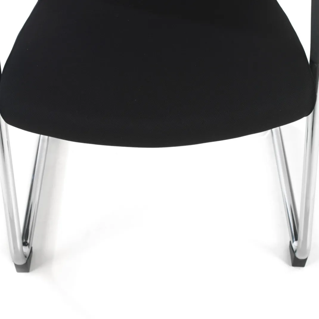 Silla confidente Dante patín, respaldo ergonómico red