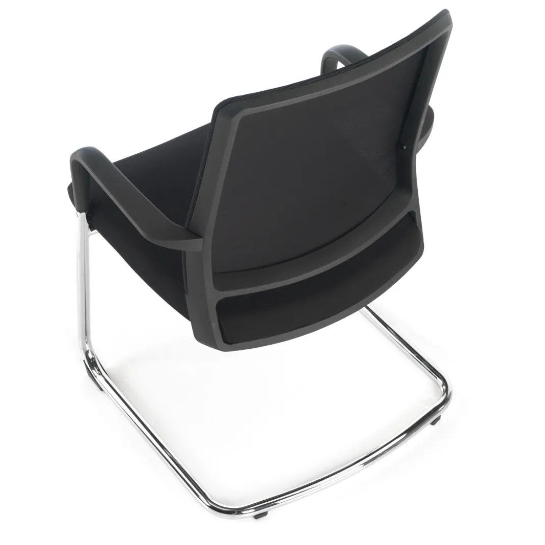 Silla confidente Dante patín, respaldo ergonómico red