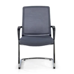 Silla confidente Dante patín, respaldo ergonómico red