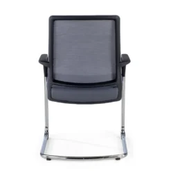 Silla confidente Dante patín, respaldo ergonómico red