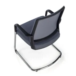 Silla confidente Dante patín, respaldo ergonómico red