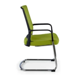Silla confidente Dante patín, respaldo ergonómico red